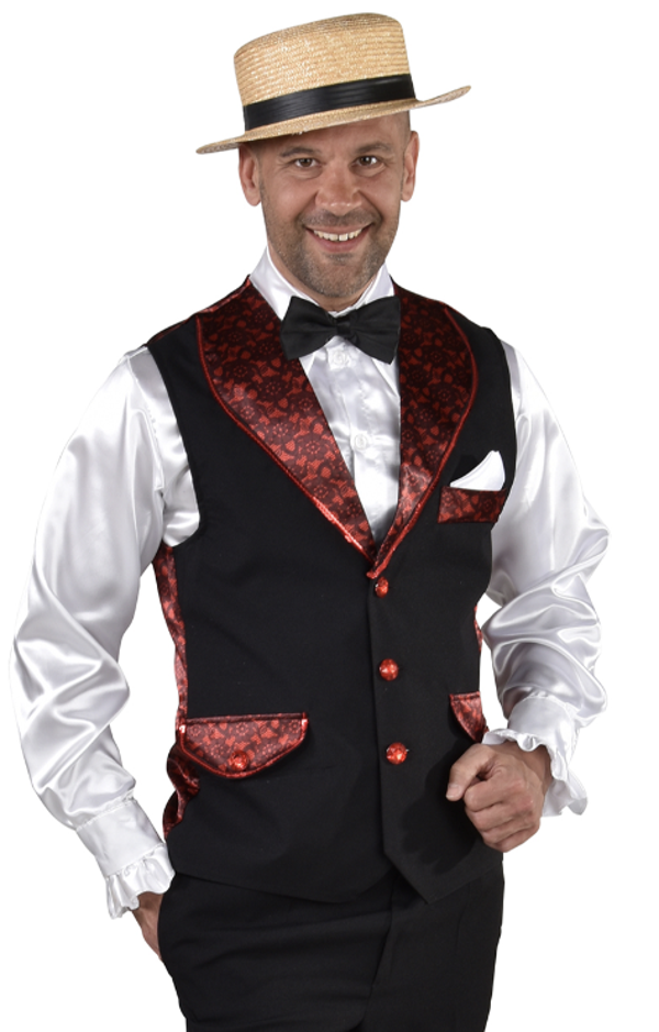 Gilet Cancan, Maat XS/S = 46/48