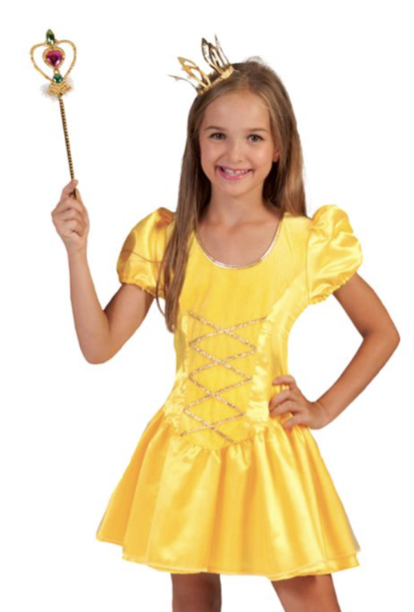 Geel prinsessen jurkje