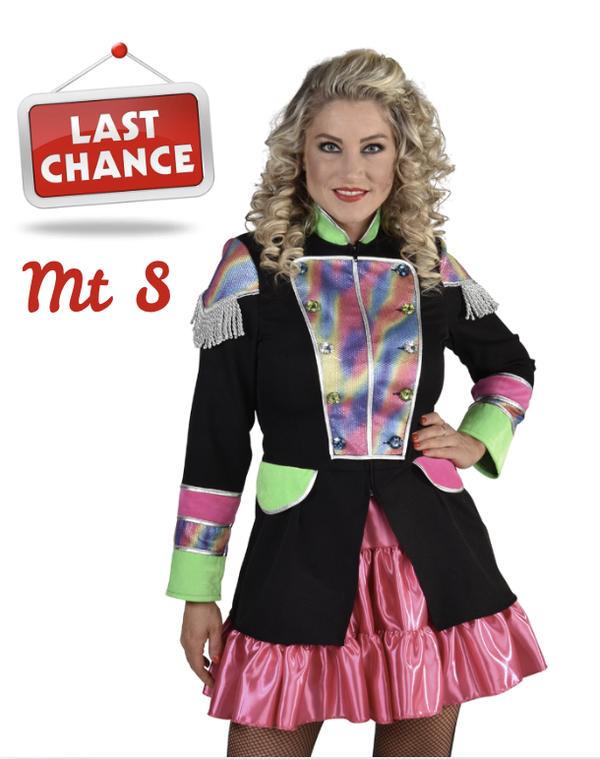 Carnavals jas Rainbow Maat S = 36 LAATSTE *