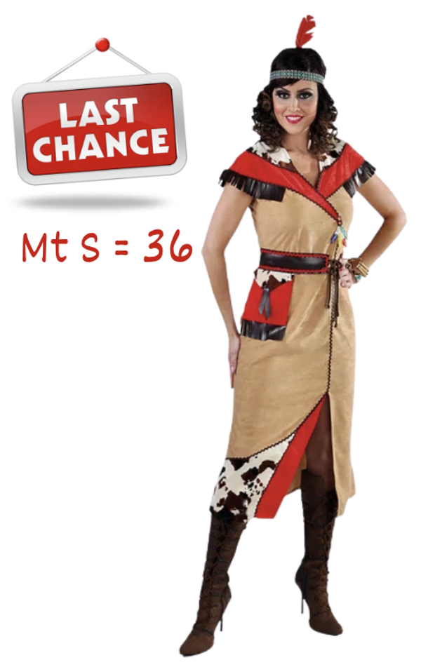Indiaanse Lange jurk, Maat S = 36