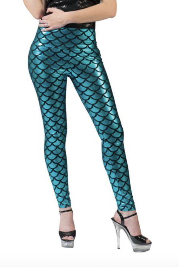 Legging zeemeermin blauw