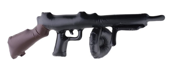 Opblaasbare mitrailleur 80 cm