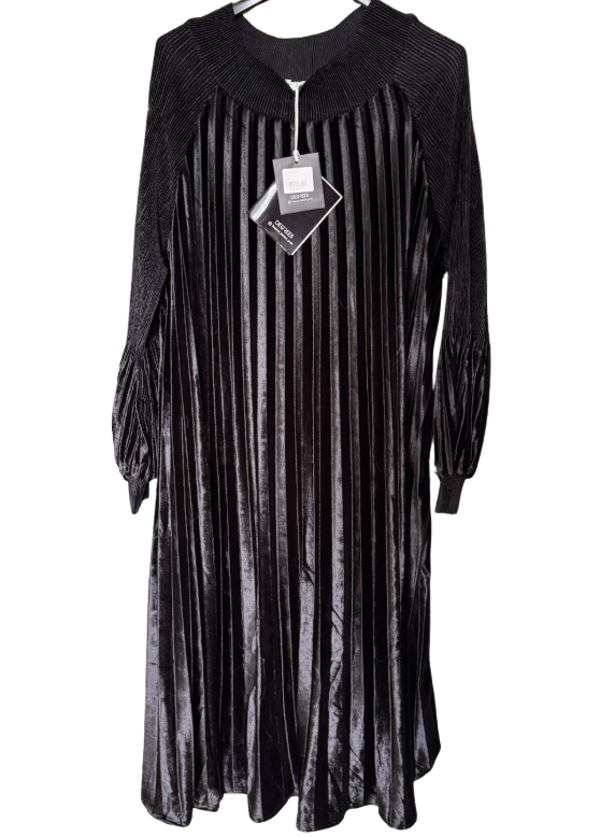 @Degrees Fluweel plooi jurk