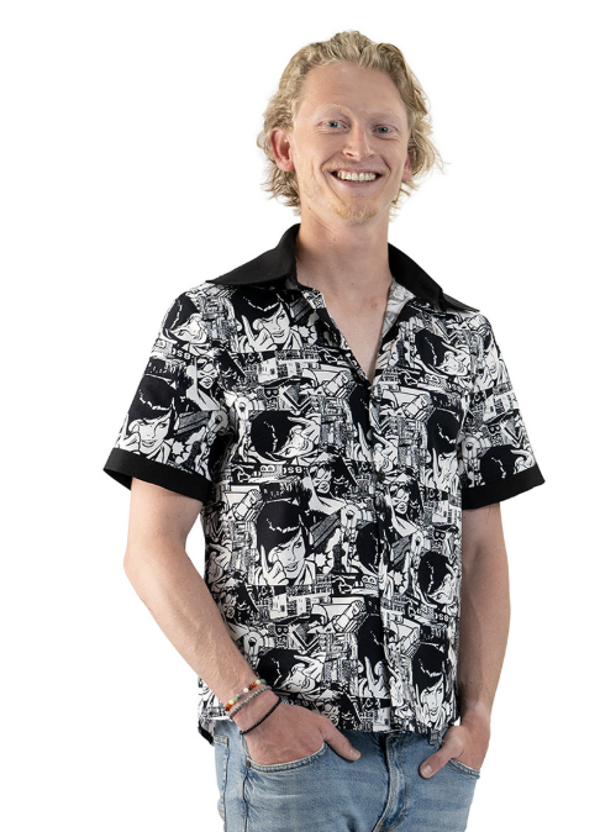 Rock & Roll Blouse Zwart/Wit