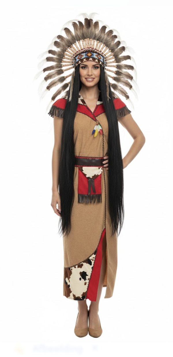 Indiaanse Lange jurk, Maat S = 36