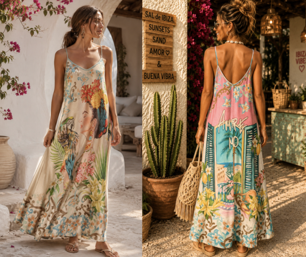 Maxi Jurk " Amore Mio" One Size fits all