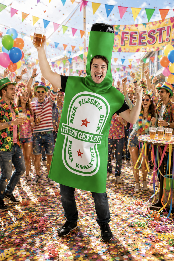 " Ik ben geflest' Bier slipover*