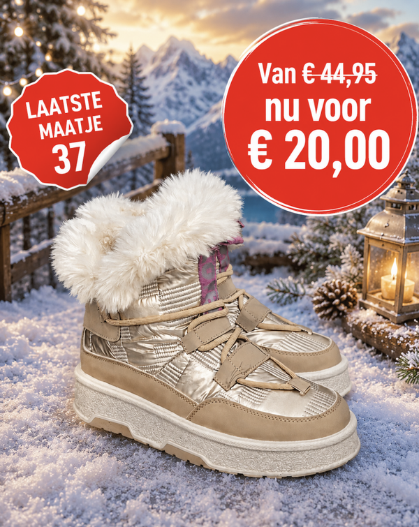 ‼️ LAATSTE MAAT ‼️ Snowboots Dunya Glam, Maat 38 valt als 37
