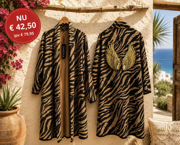 Suedine Angel Wing Long jasje draagbaar tot 42/44