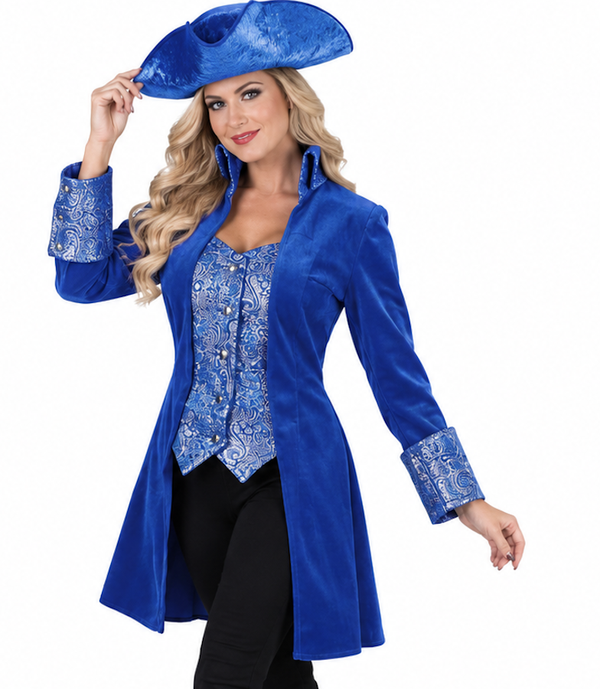 🔥 OUTLET 🔥 Markiezin jas Blauw Fluweel