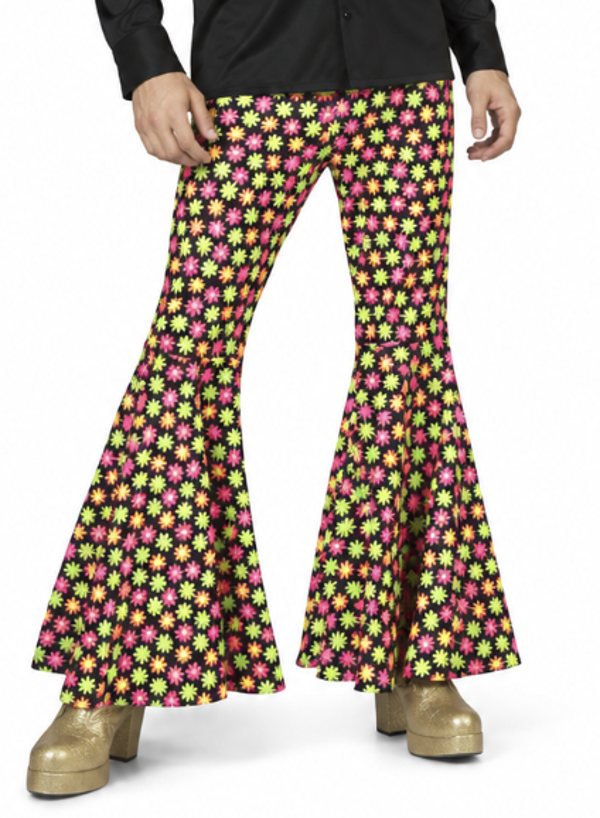 Hippie Flared Broek Bloemetjes Fiercely