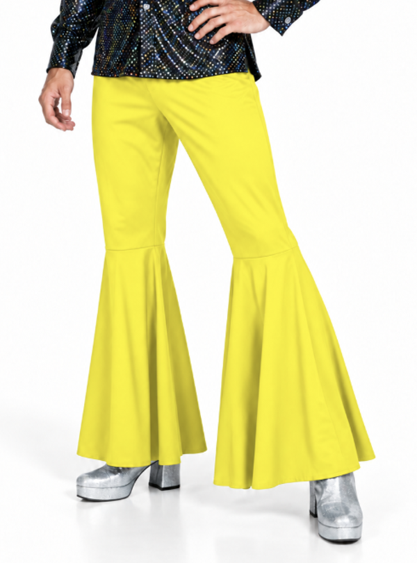 Hippie Broek Geel Flared Extra Wijd