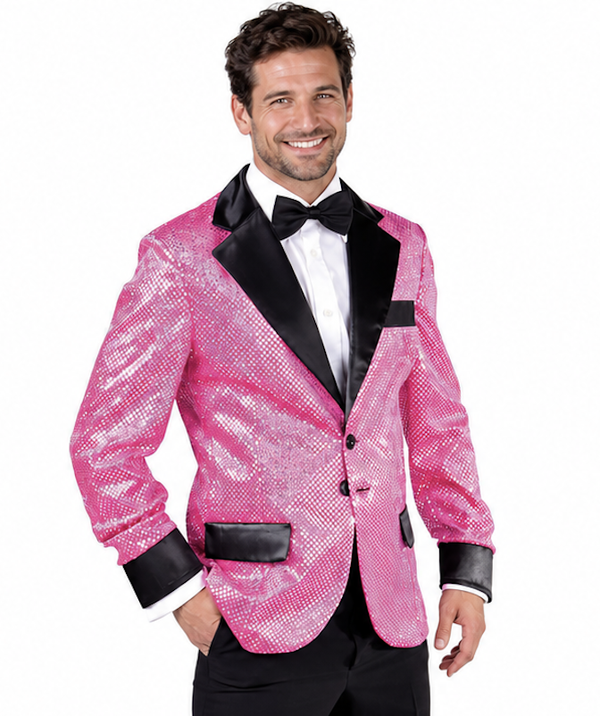 🔥 OUTLET 🔥 Disco Colbert Roze Glitter & Pailletten
