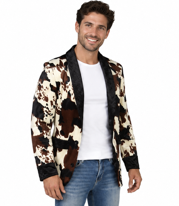 🔥 OUTLET 🔥 Feest Colbert Koeienprint