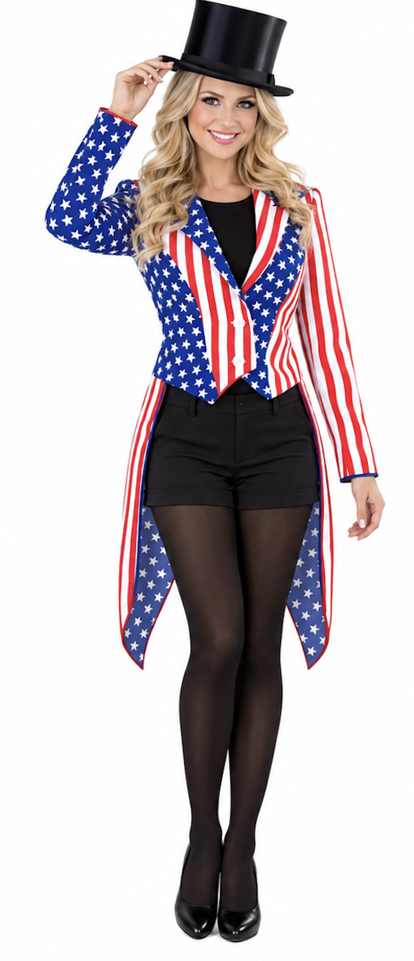 🔥 OUTLET 🔥 Slipjas "Stars And Stripes" Dames – Amerikaanse Vlag