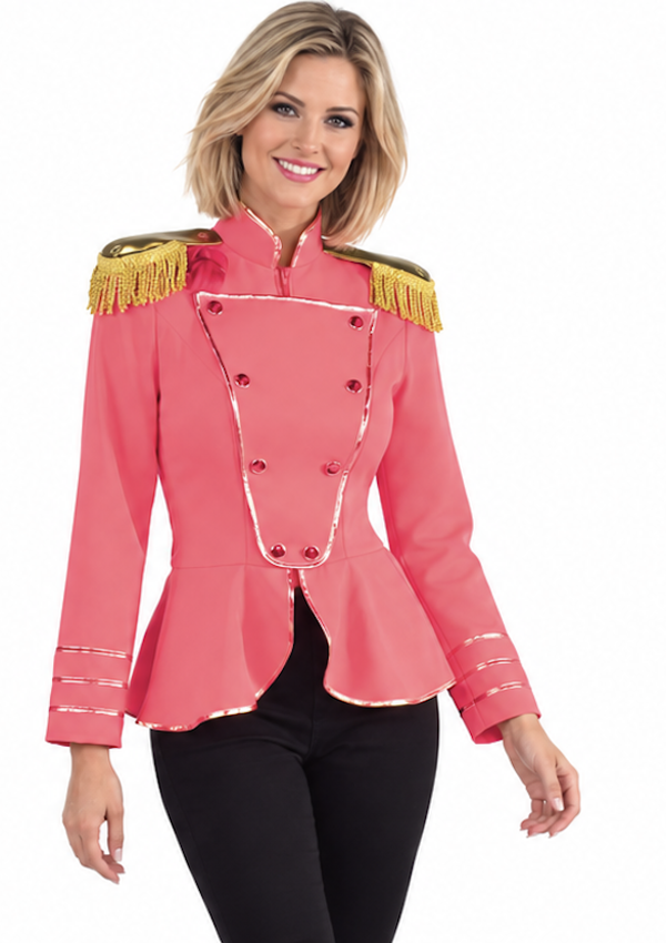 🔥 OUTLET 🔥 Uniform Jas Pink Dames – Roze Majoor & Circus Feestjas