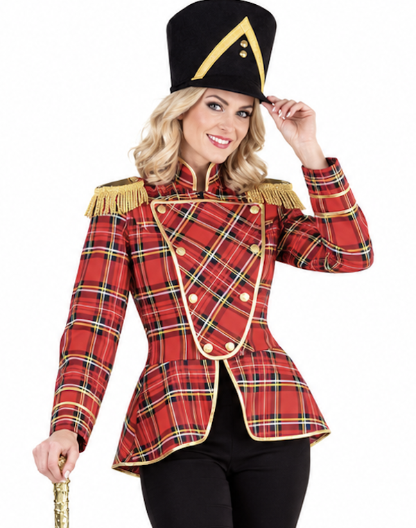🔥 OUTLET 🔥 Uniform Jasje Schotse Ruit Dames – Tartan Majoor & Parade Feestjas