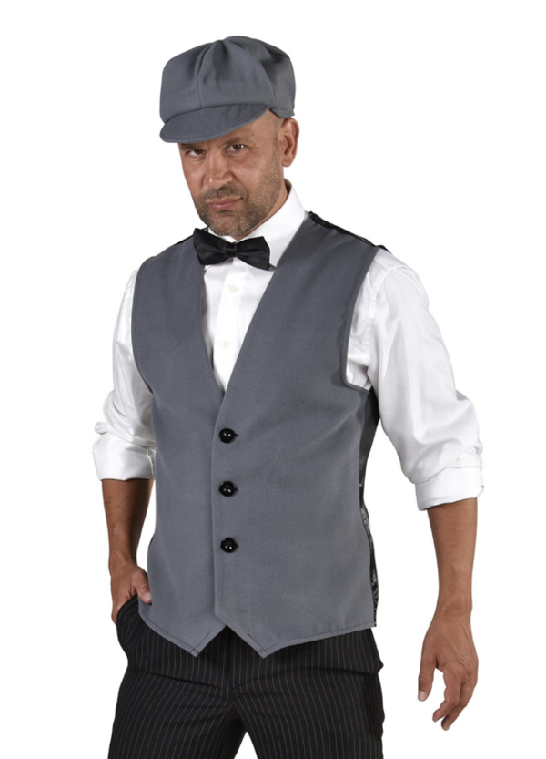 🔥 OUTLET 🔥 Peaky Blinders Gilet met Pet Grijs – Roaring 20s Jaren '20 Heren Set
