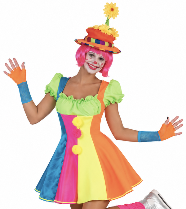 🔥 OUTLET 🔥 Clown Silly Billy Jurk – Kleurrijke Circus Feestjurk