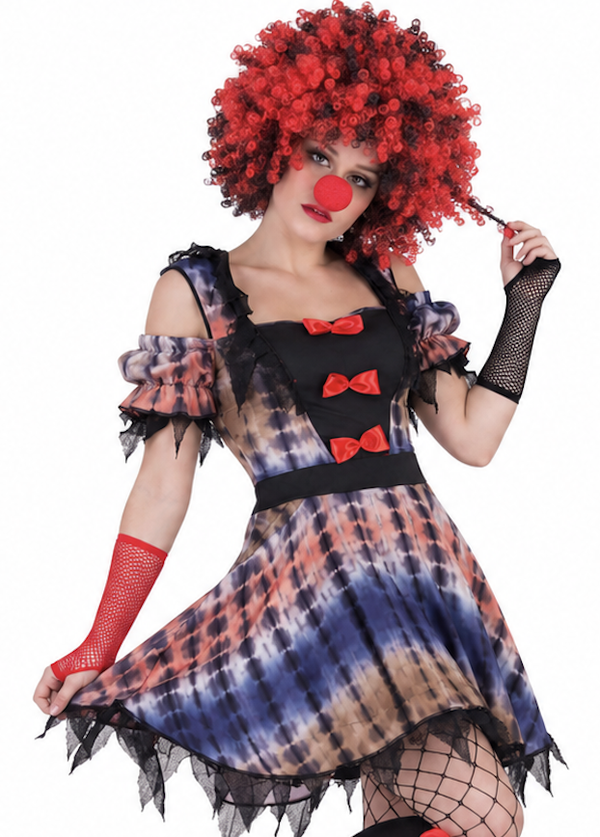 🔥 OUTLET 🔥 Creepy Clown Lea Jurk Dames – Halloween Clownskostuum