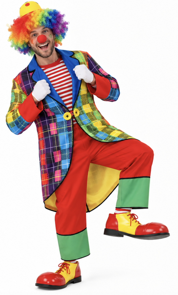 Regenboog Clownspak Rik Heren