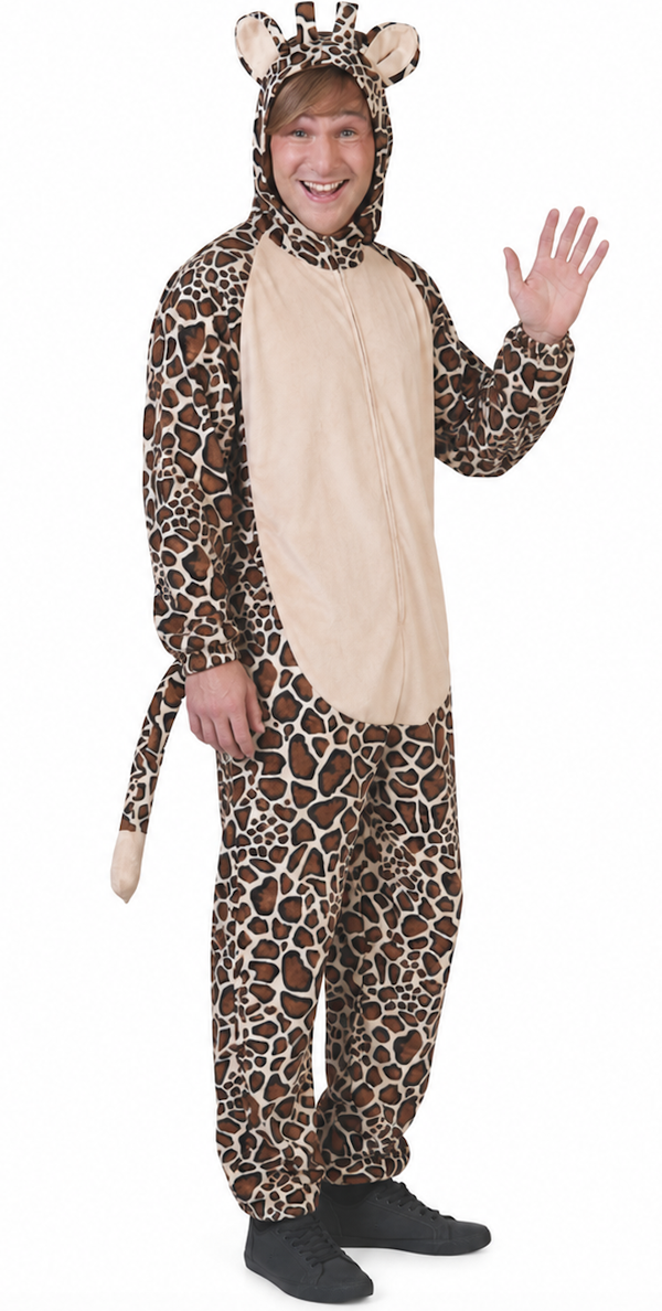 Giraffe Pak Savanne – Comfortabel Dierenkostuum met Capuchon en Staart