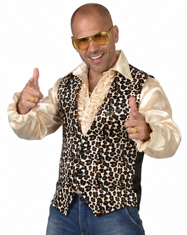 Gilet Luipaardprint Sheeba Heren