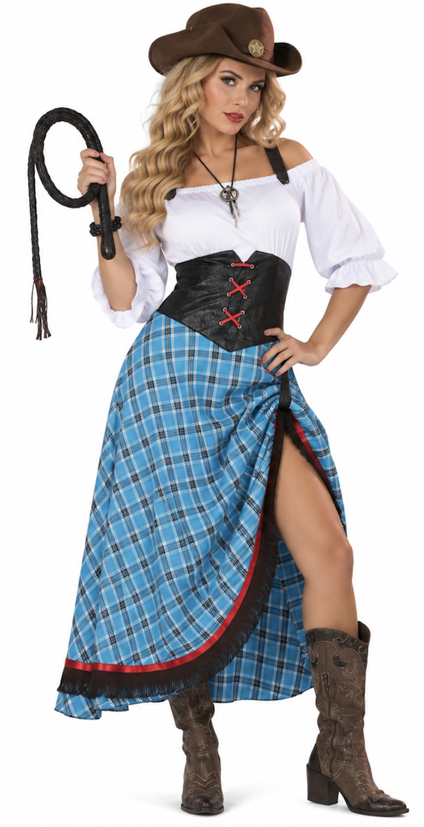 Cowboy Lady Blue Bird Lang