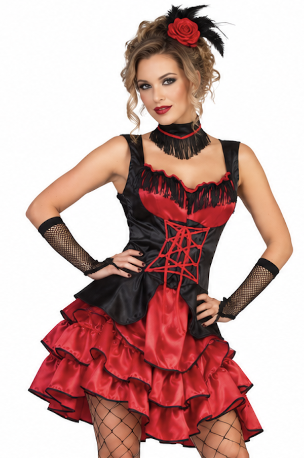 Betoverend Can Can Rosalie Jurkje voor Dames – Met Halsversiering!