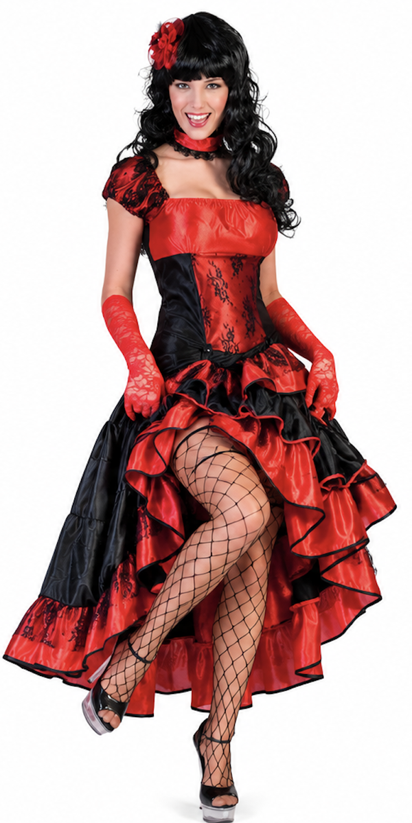 Saloon Girl Chrystal Jurk voor Dames – Elegante Western Look!