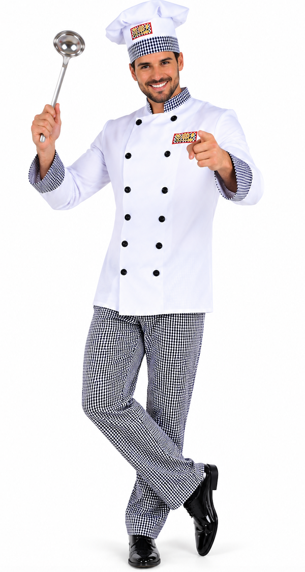 Klassiek Chef / Kok / Bakker Kostuum "Charlie"