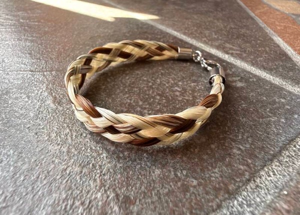 Flat braided bracelet