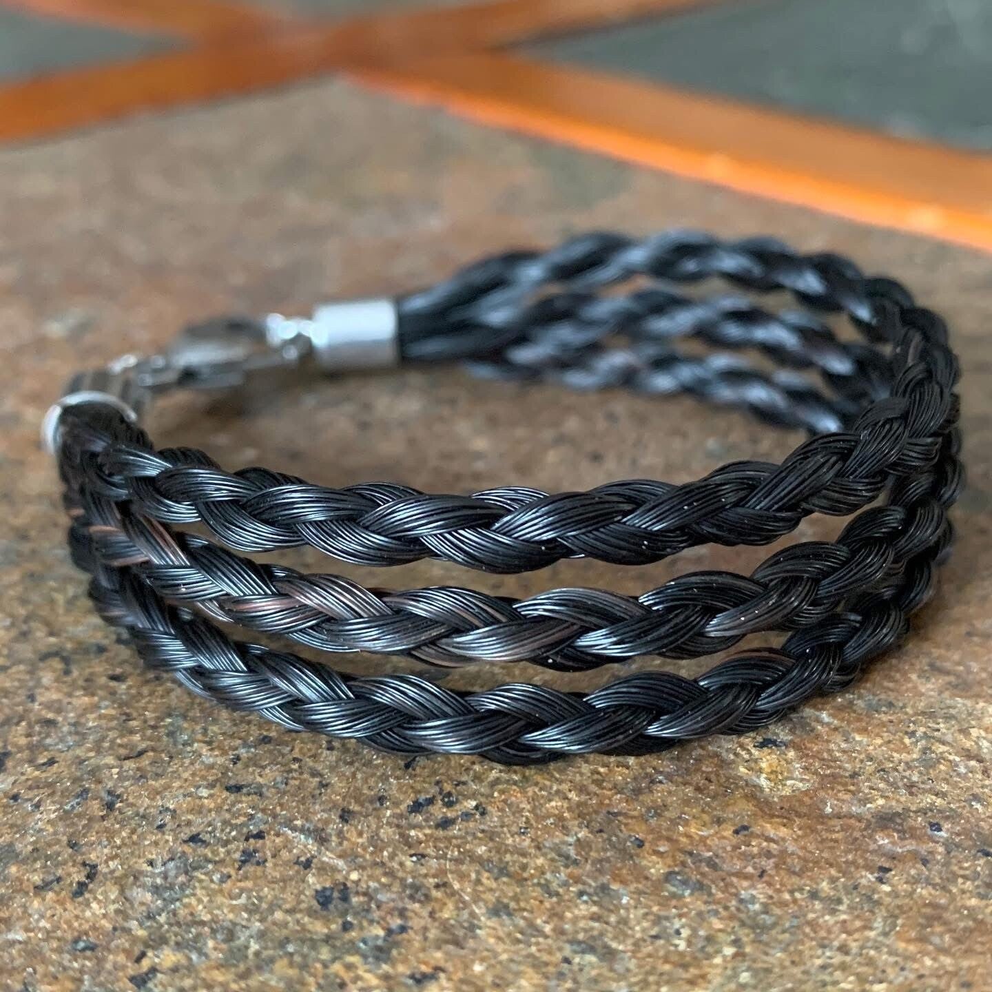Triple round braid bracelet