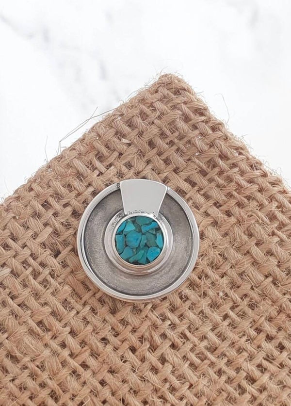 Hat pin with turquoise stone
