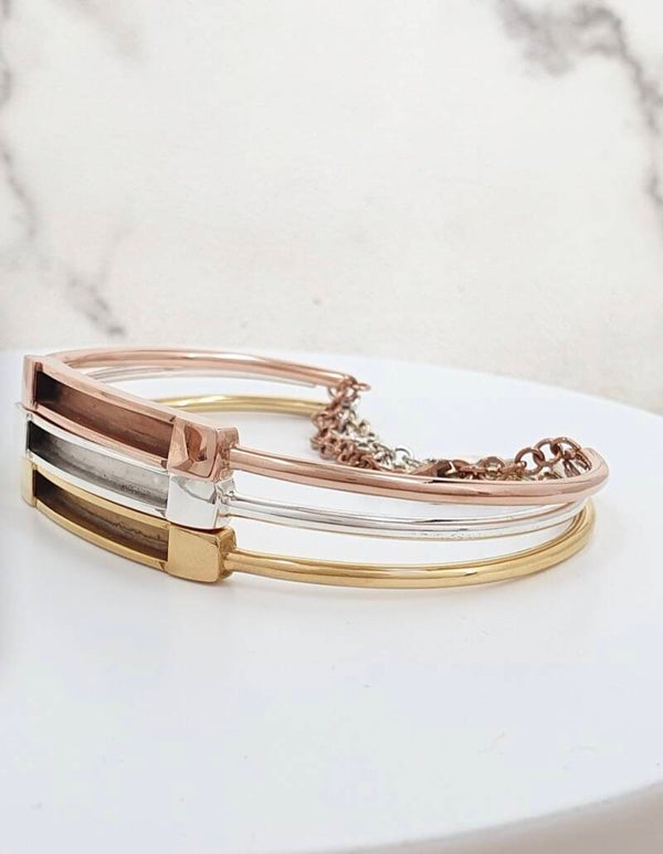 Sterling silver bar bracelet