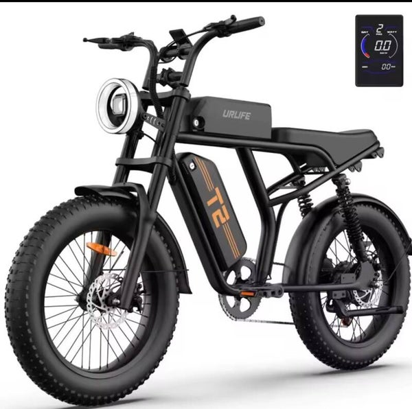 UrbanLife T2 – Vélo Électrique Fat Bike 250W
