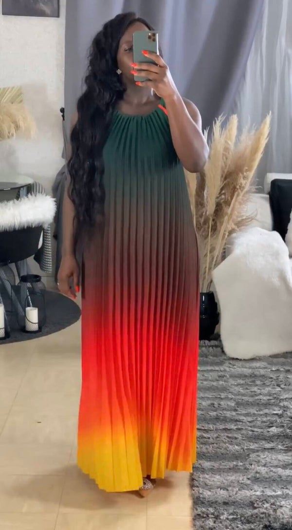 Robe longue Plissée