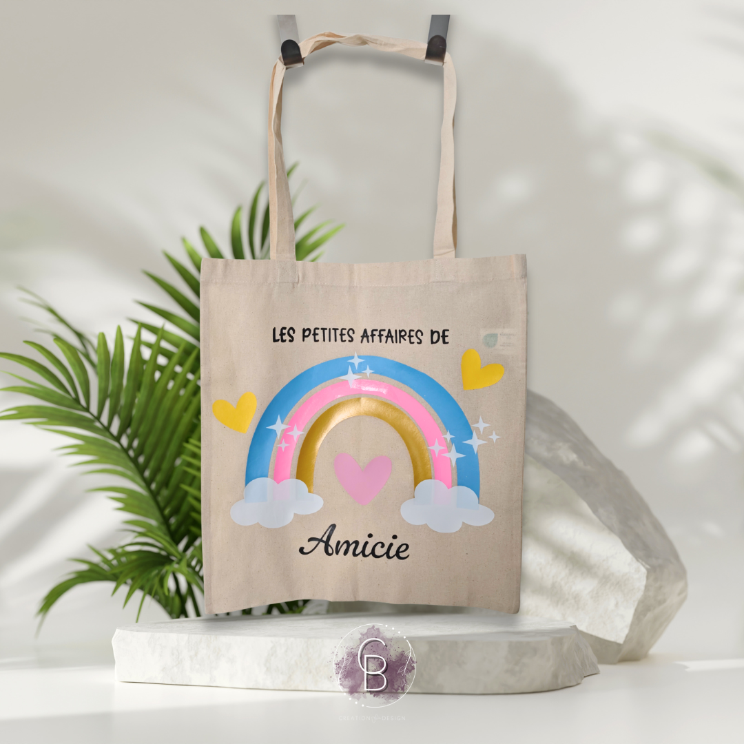 ToteBag 100% Coton à Personnalisé 38x42 (10L) - Cadeau Réutilisable tout types d'évènements