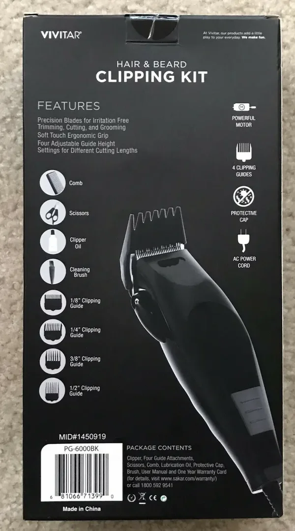 Kit de recorte de cabello y barba