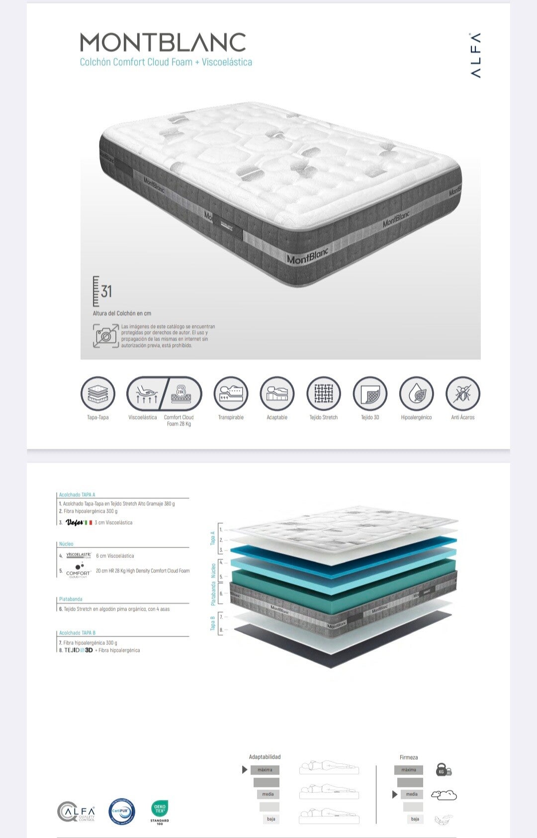 Matelas CLERMONT 31 cm – Confort Équilibré & Indépendance de Couchage