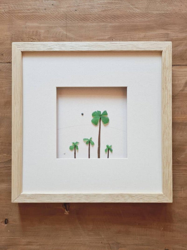 Seaglass Palm Trees, 30x30