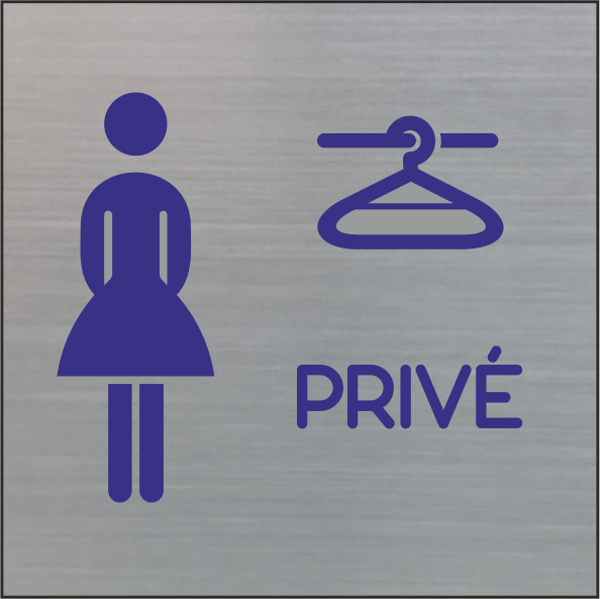 Pictogramme vestiaire femme privé