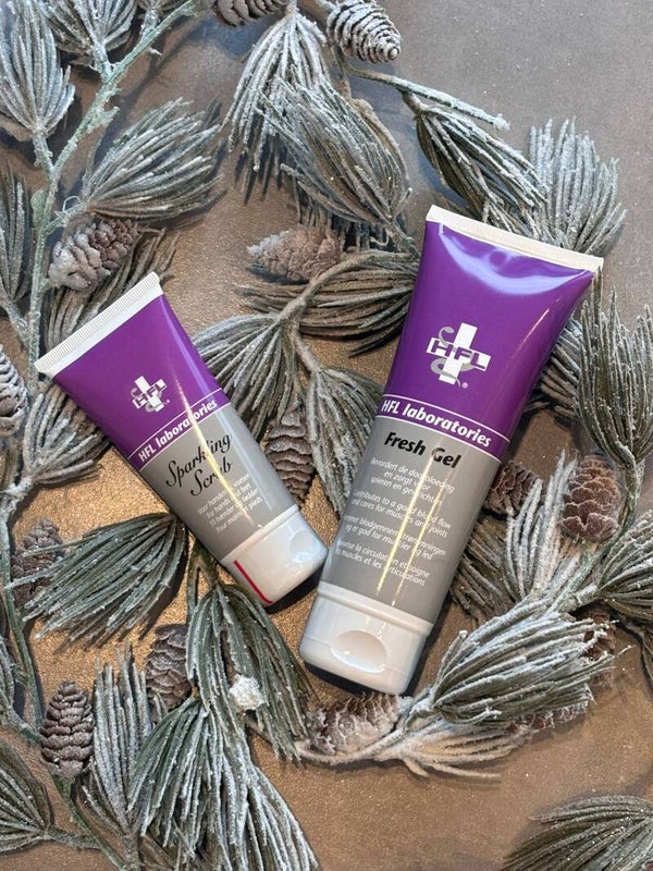 Kerstpakket: Sparkling scrub en Fresh gel lichaamsgel