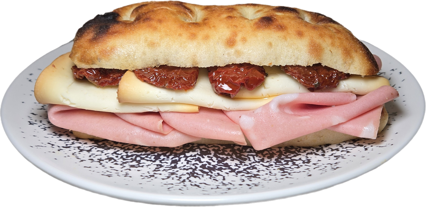 Mortadella, Scamorza, pomodori secchi