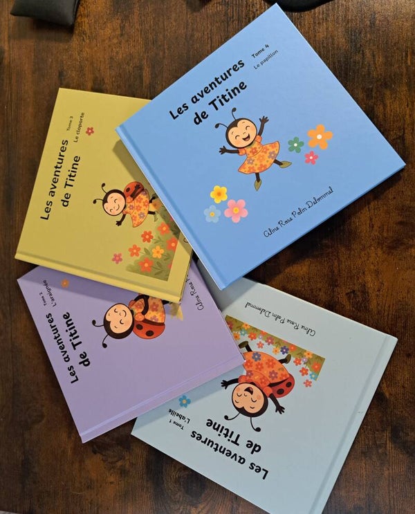les 4 livres les aventures 85 euros de Titine Tome 1 -2-3 4 ou l'unité 25 euros