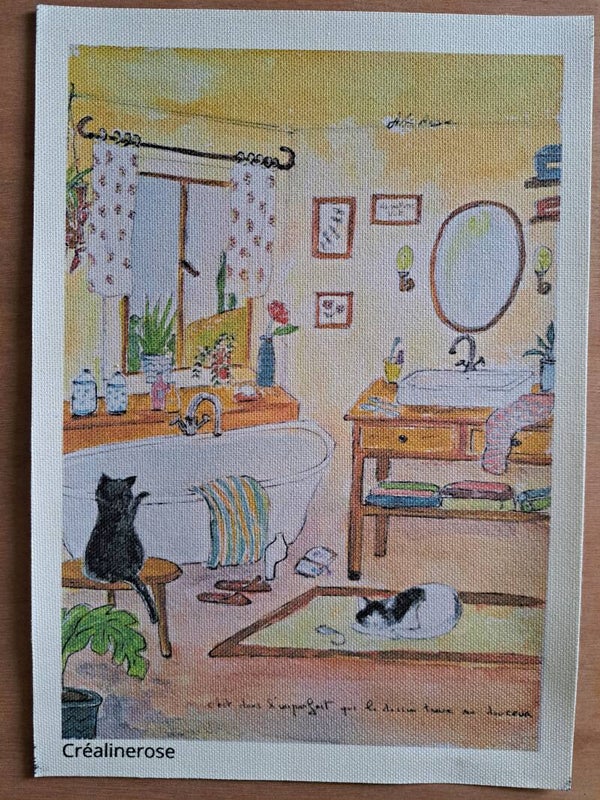 Print Art impression A4 NON ENCADREE de l'oeuvre original de Créalinerose