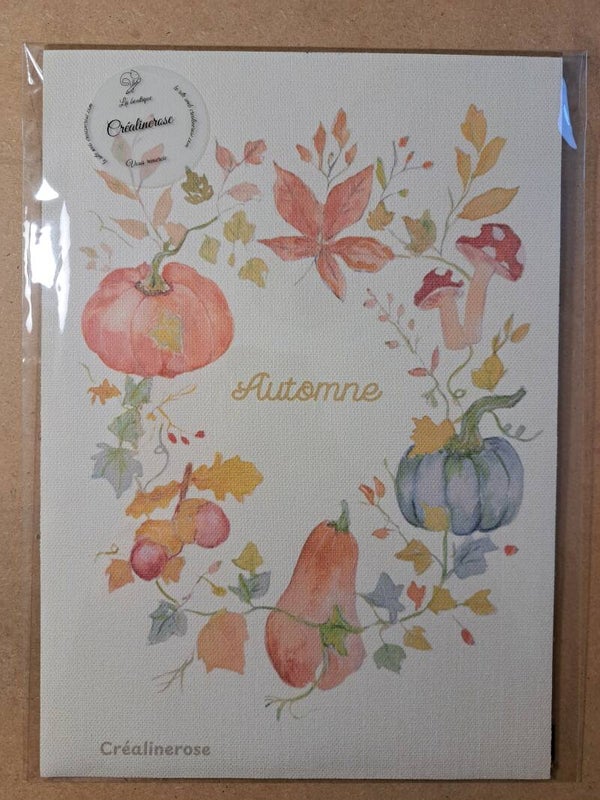Canvas impression A4  340 gr fine toile à partir de mon Aquarelle automne