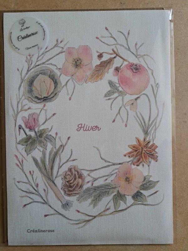 reproduction A5  impression papier 300 gr à partir de mon aquarelle hiver