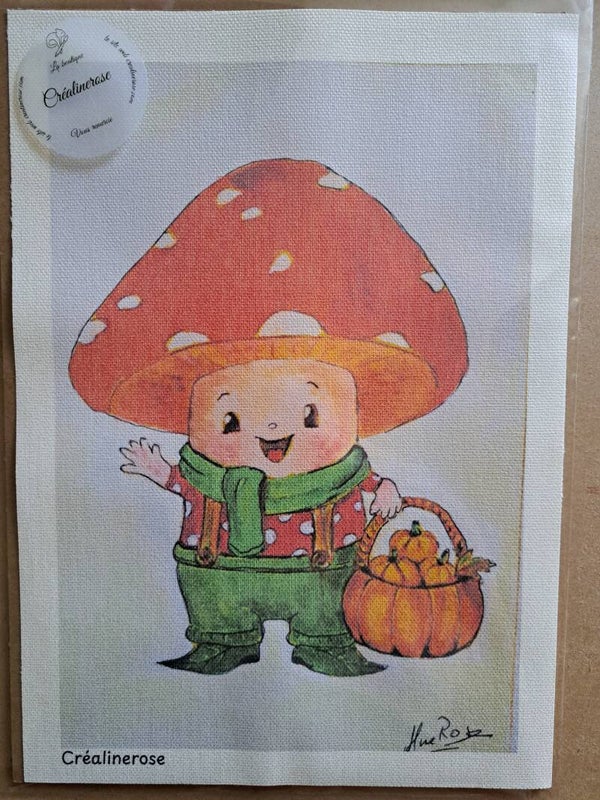 Canvas impression A4  340 gr fine toile à partir de mon tableau Aquarelle