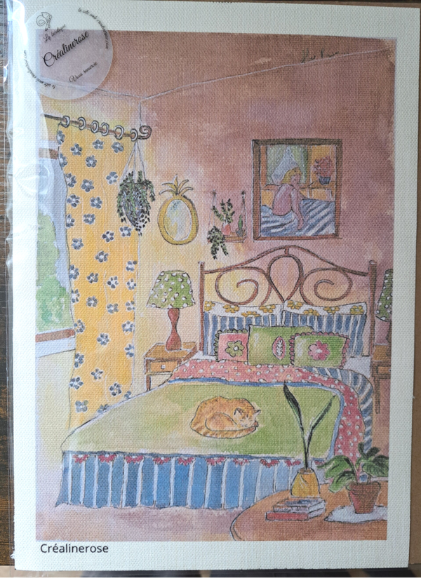 Print art Canvas (toile) impression A4 à partir de mon tableau Aquarelle
